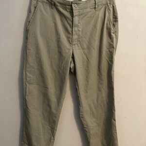 Tan Chinos Classic Straight-Leg Cotton Blend